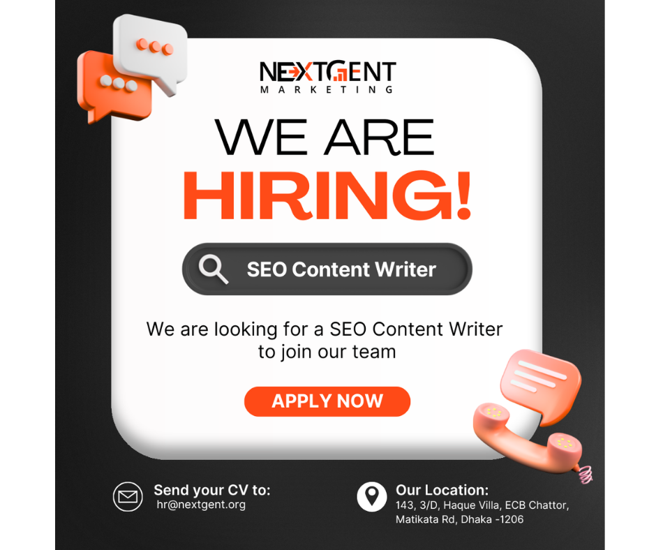 We Are Hiring (SEO Content Writer)